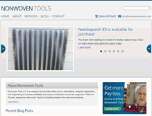 Tablet Screenshot of nonwoventools.com